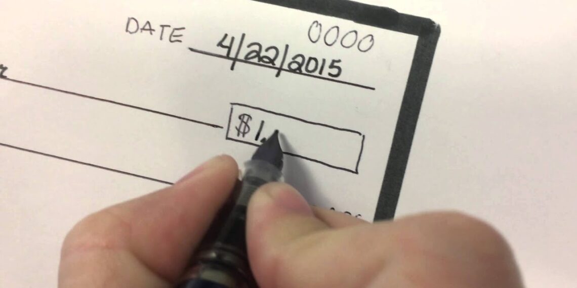 How to write a check How to write a check
