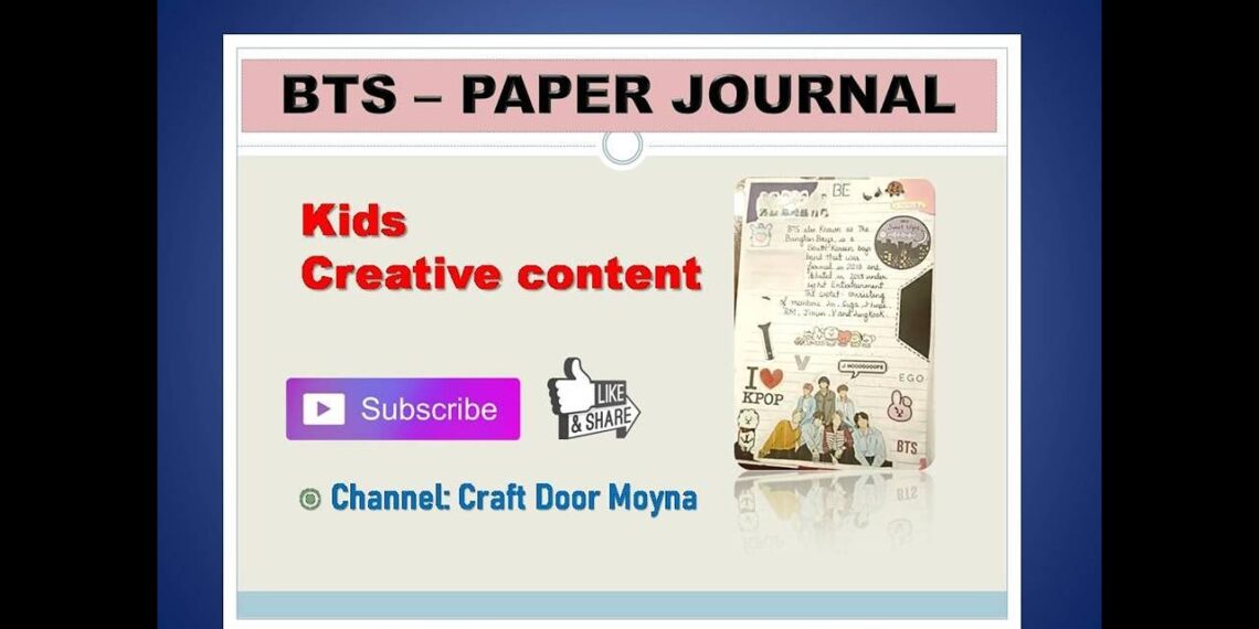 BTS Paper journal craft BTS Paper journal craft