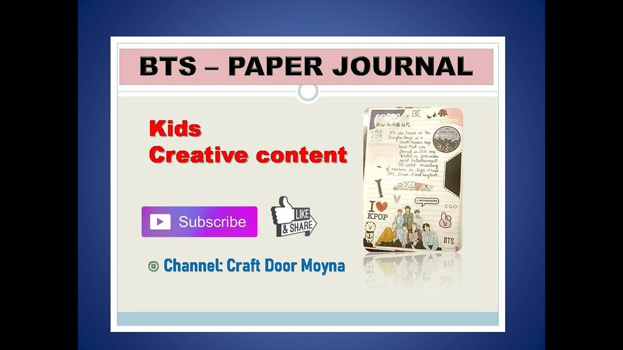 BTS Paper journal craft