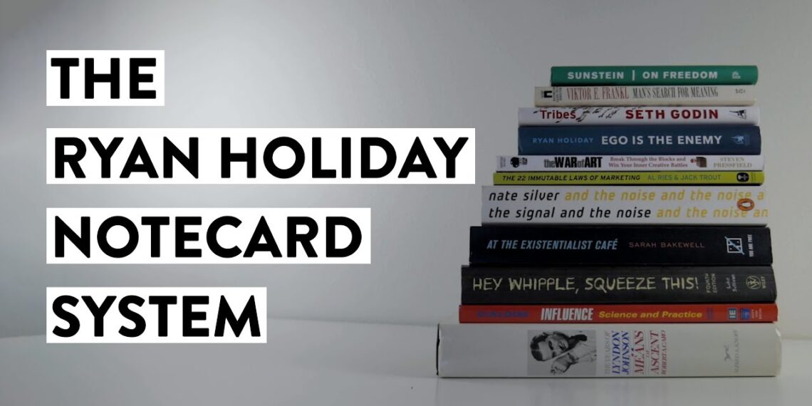 The Ryan Holiday Notecard System