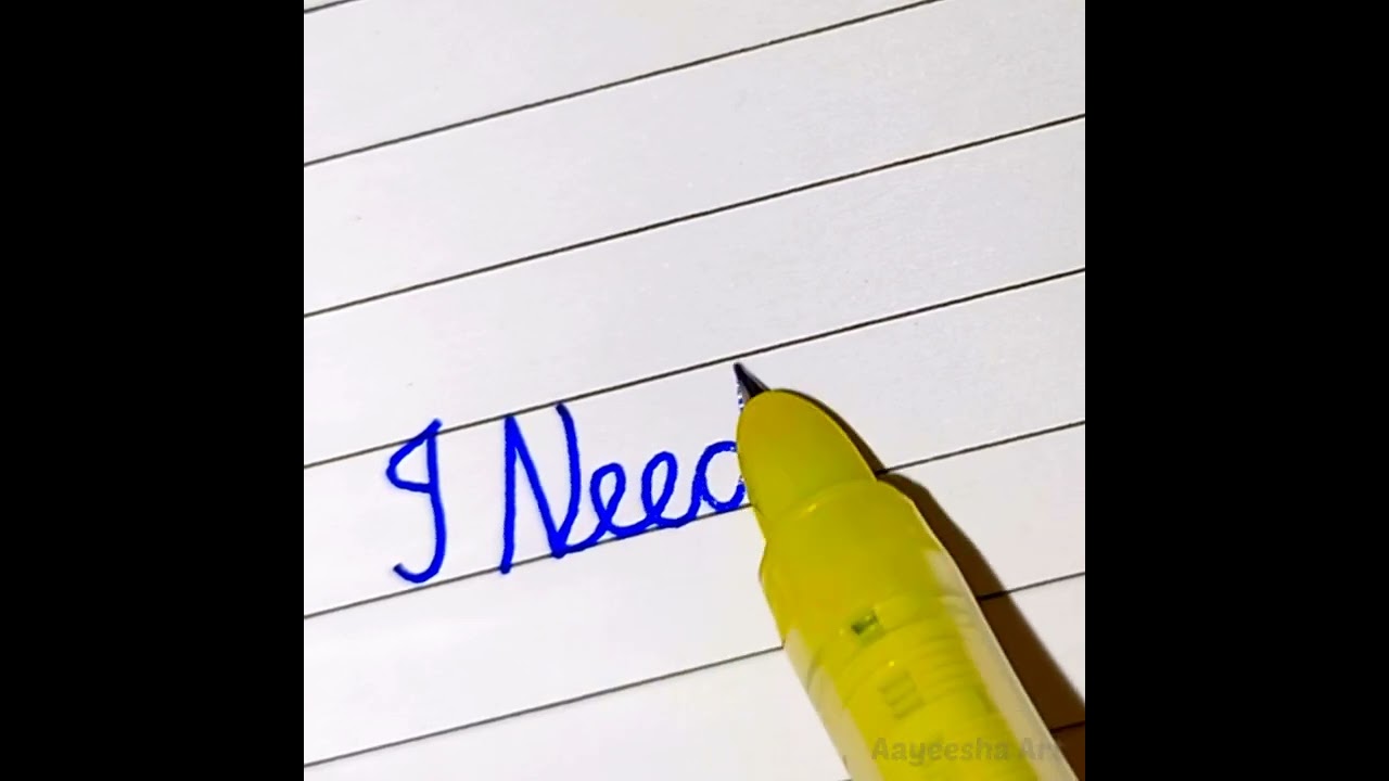 BTS “I Need U” Writing /Handwriting /#shorts
