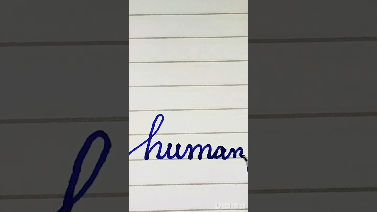 Humanity#satisfying#calligraphy#cursive#writing#handwritingpractice#handwriting#humanity#bts#shorts
