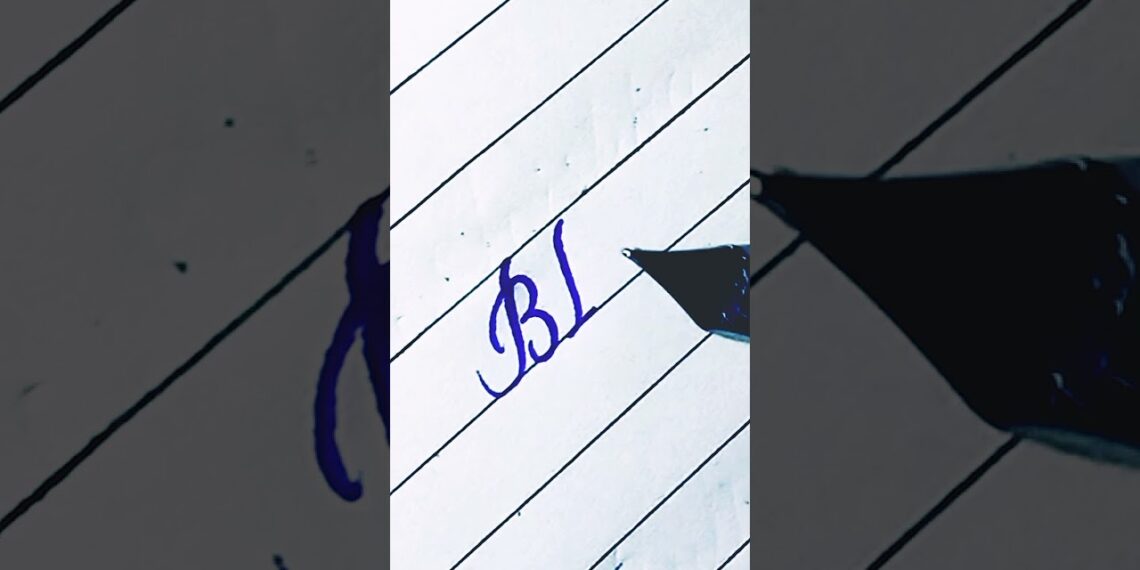 “BTS” in cursive writing✍️✍️ #shorts