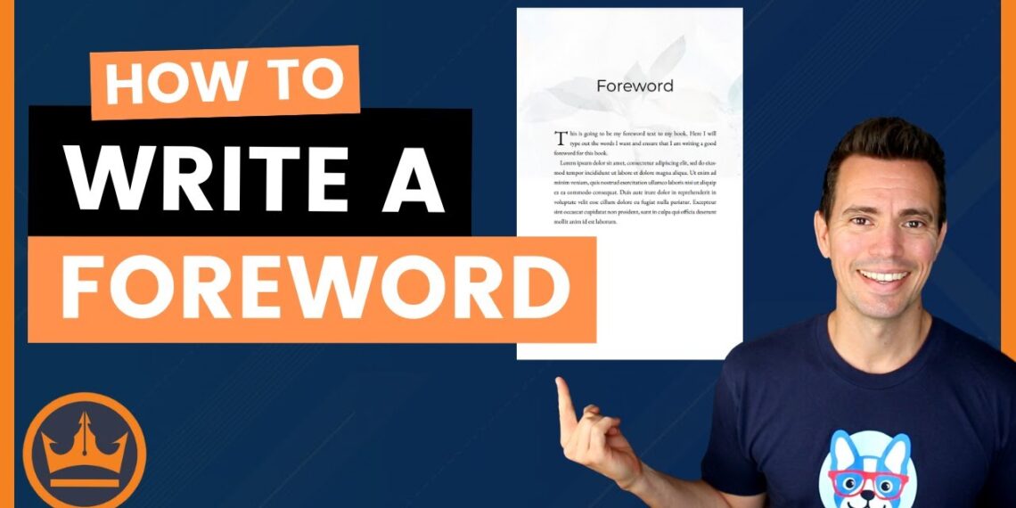 How to Write a Foreword for a Book