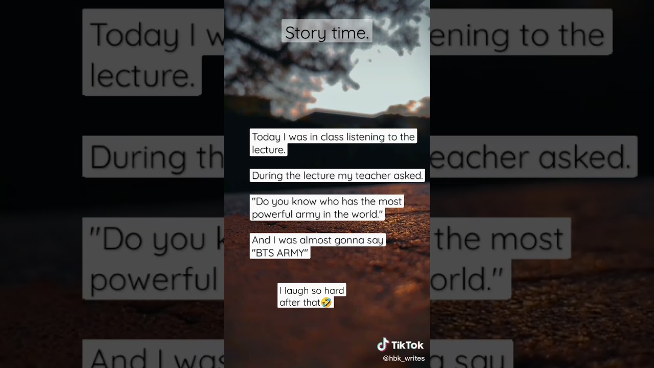 BTS story time.