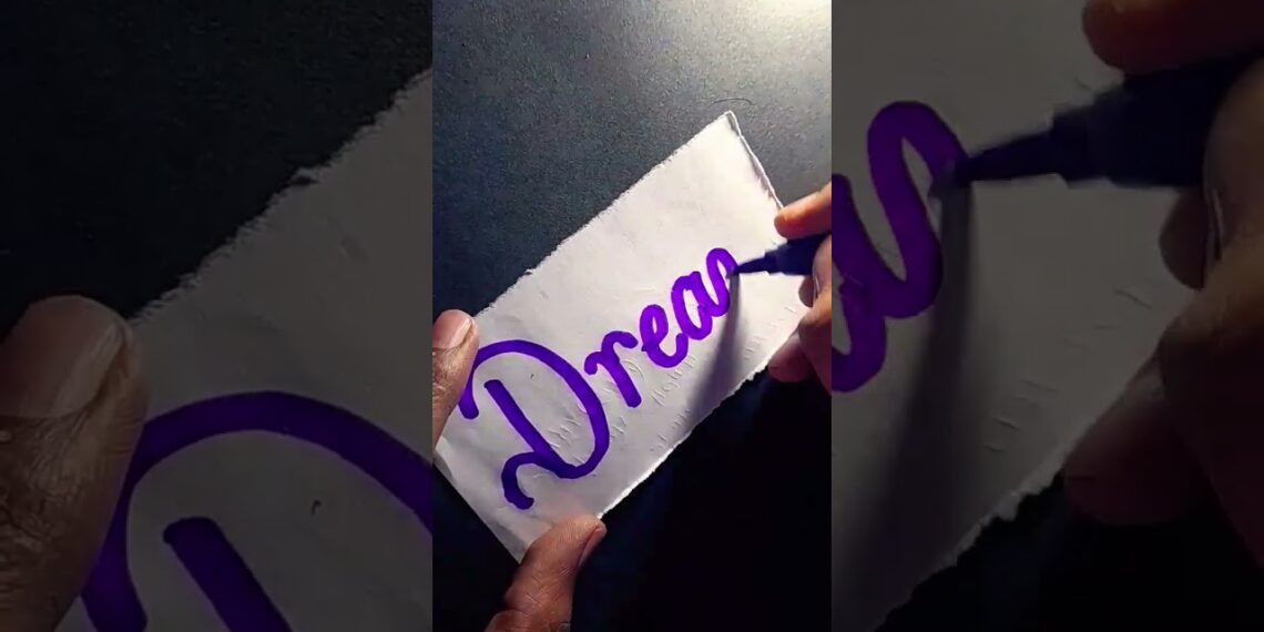 Dream #writing#handwriting#shorts#love#gsbrand#style#art#bts  gsbrand#viral#calligraphy