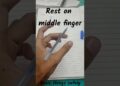 How to hold pen for fast writing safely How to hold pen for fast writing safely