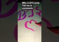 BTS ARMY #shorts #drawing BTS ARMY #shorts #drawing