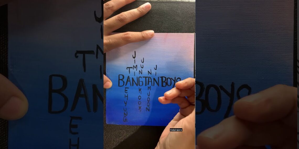 BTS MEMBER’S NAMES / BTS   BANGTAN DRAWING  #Acrylic #Bts #방탄소년단 #bangtanboys