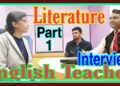 English #teacher interview (Part -1) l English #Literature Interview