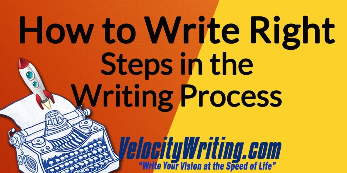 How to Write Right – Steps in the Writing Process