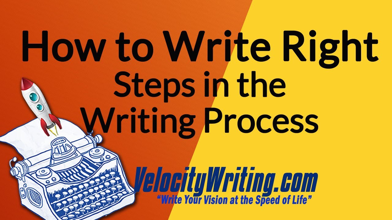 How to Write Right – Steps in the Writing Process