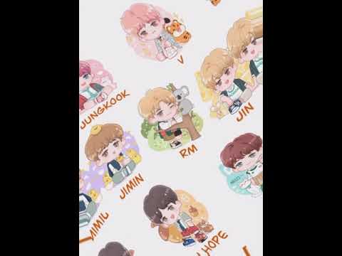 BTS sticker 💜#btsarmy #trending #bts #diycrafts #ytshorts #jimin #jin #suga #jhope #jungkook #rm #v