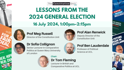 Lessons from the 2024 general election | The Constitution Unit