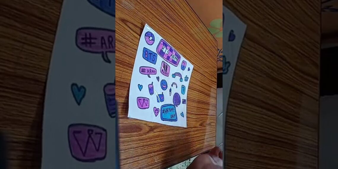 Recreating twin tag ayesha firoz/DIY stickers #Funwithuniquecraft#bts#Craftsupplies#Diycraftsforkids