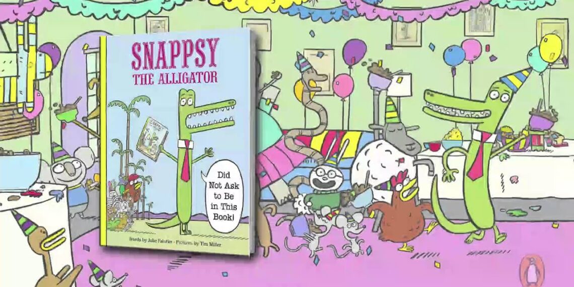 SNAPPSY THE ALLIGATOR DID NOT ASK TO BE IN THIS BOOK TRAILER!
