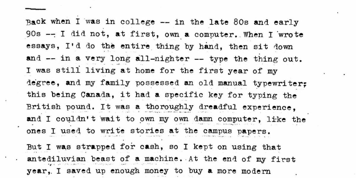 Why Writing On A Typewriter Feels So Strangely Modern | by Clive Thompson Why Writing On A Typewriter Feels So Strangely Modern | by Clive Thompson