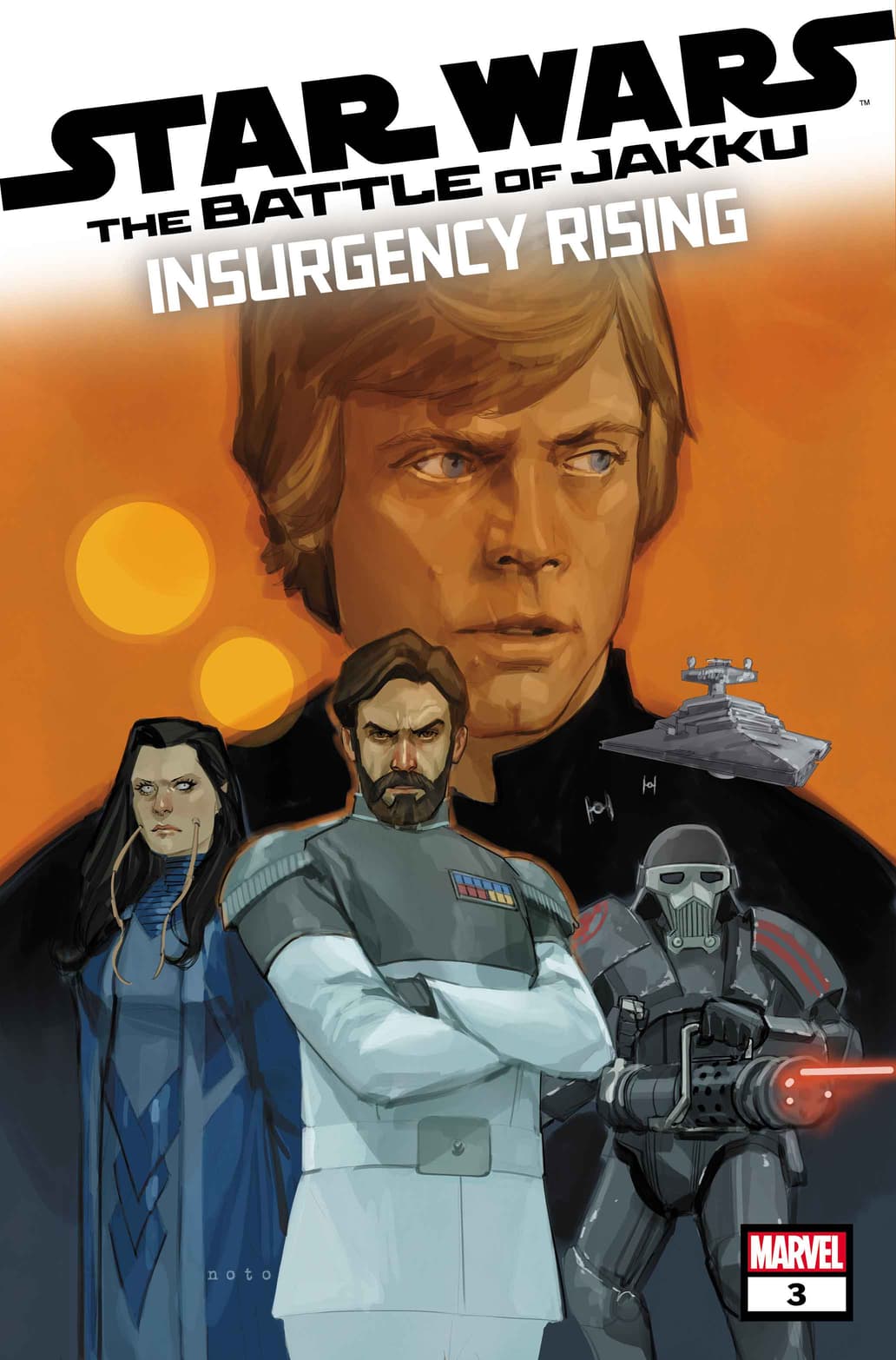 Comic book cover for Star Wars: The Battle of Jakku – Insurgency Rising (part 3).