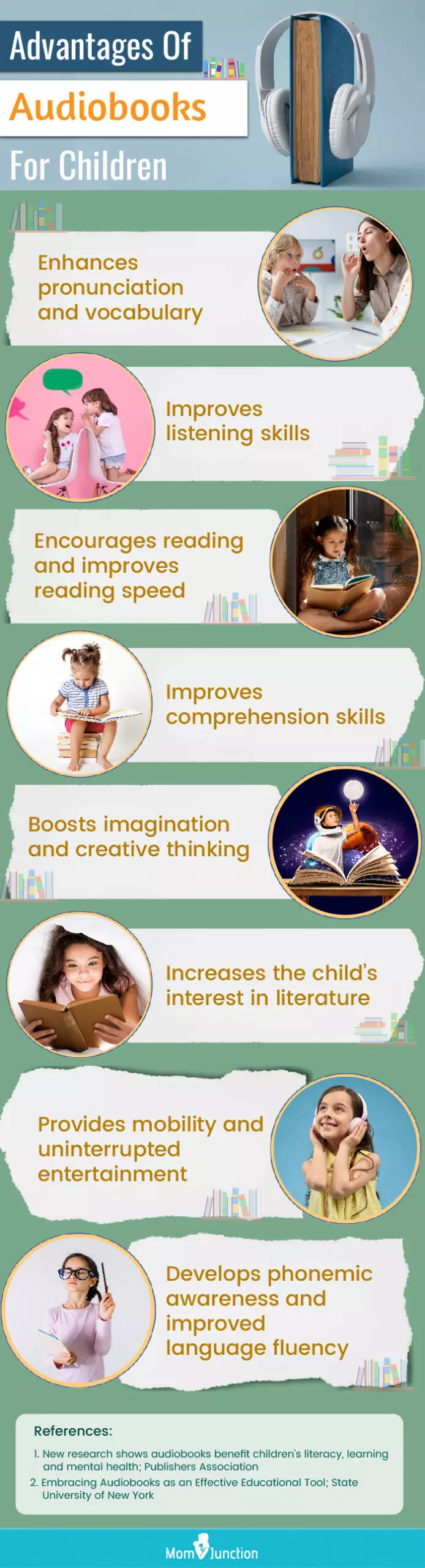 Advantages Of Audiobooks For Children (infographic)