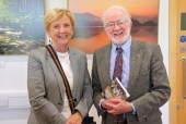 Alice McLoughlin Book Launch9 Minister of State for Nature, Heritage and Electoral Reform, Malcolm Noonan with Ann Tangney, Head Guide, Muckross House