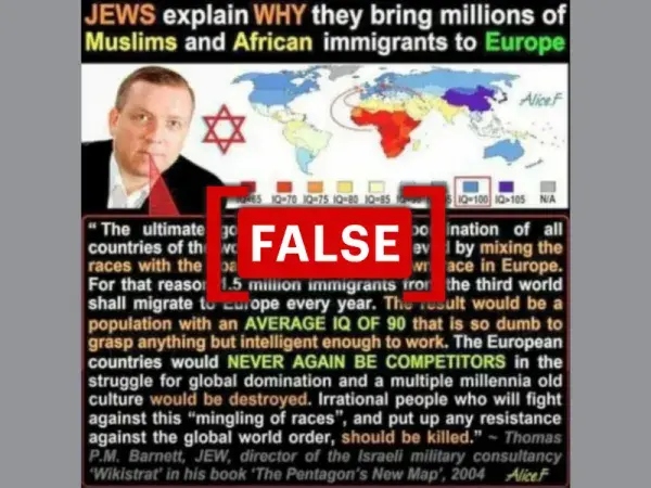 Thomas Barnett’s book ‘The Pentagon’s New Map’ does not include a plan to bring millions of immigrants to Europe Thomas Barnett’s book ‘The Pentagon’s New Map’ does not include a plan to bring millions of immigrants to Europe