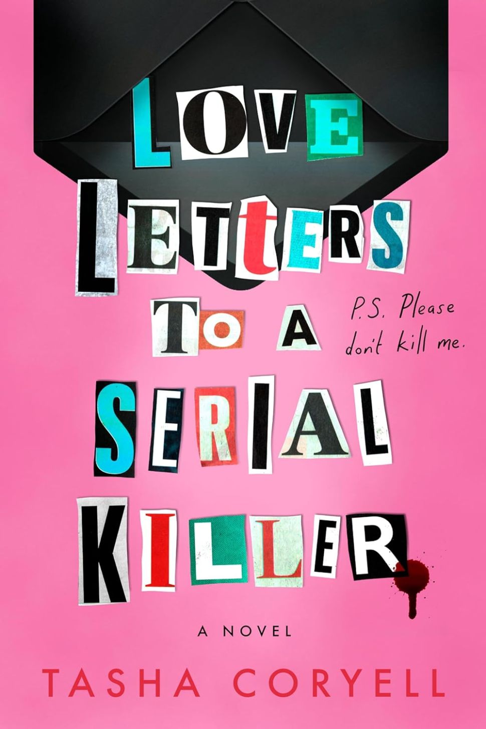 A book cover with a ransom note