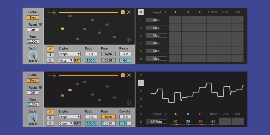 Novel Music Staircase, new M4L device with three independent and mixable modulators