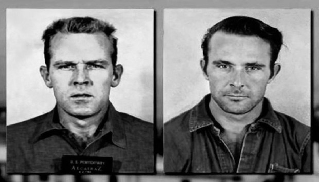 John Anglin (left) and Clarence Anglin as seen in mugshots. (Alcatraz Prison)