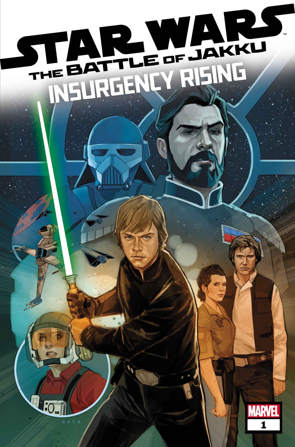 Comic book cover for Star Wars: The Battle of Jakku – Insurgency Rising (part 1).