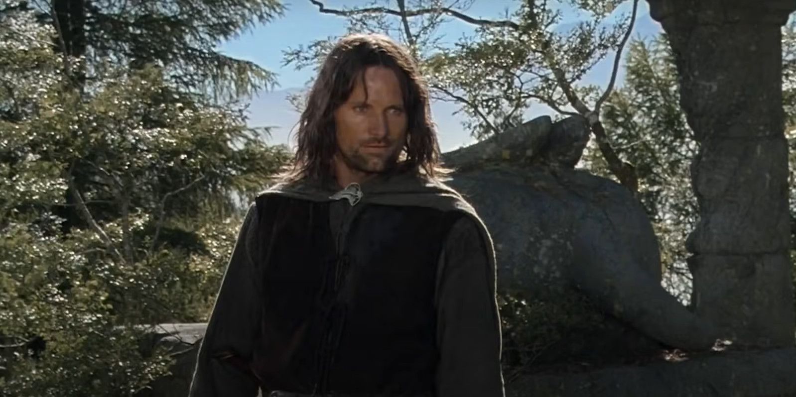 Aragorn is at Amon Hen in The Lord of the Rings: The Fellowship of the Ring