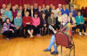 Máire Holmes with members of Beaufort Active Retirement Group. Picture Don MacMonagle
