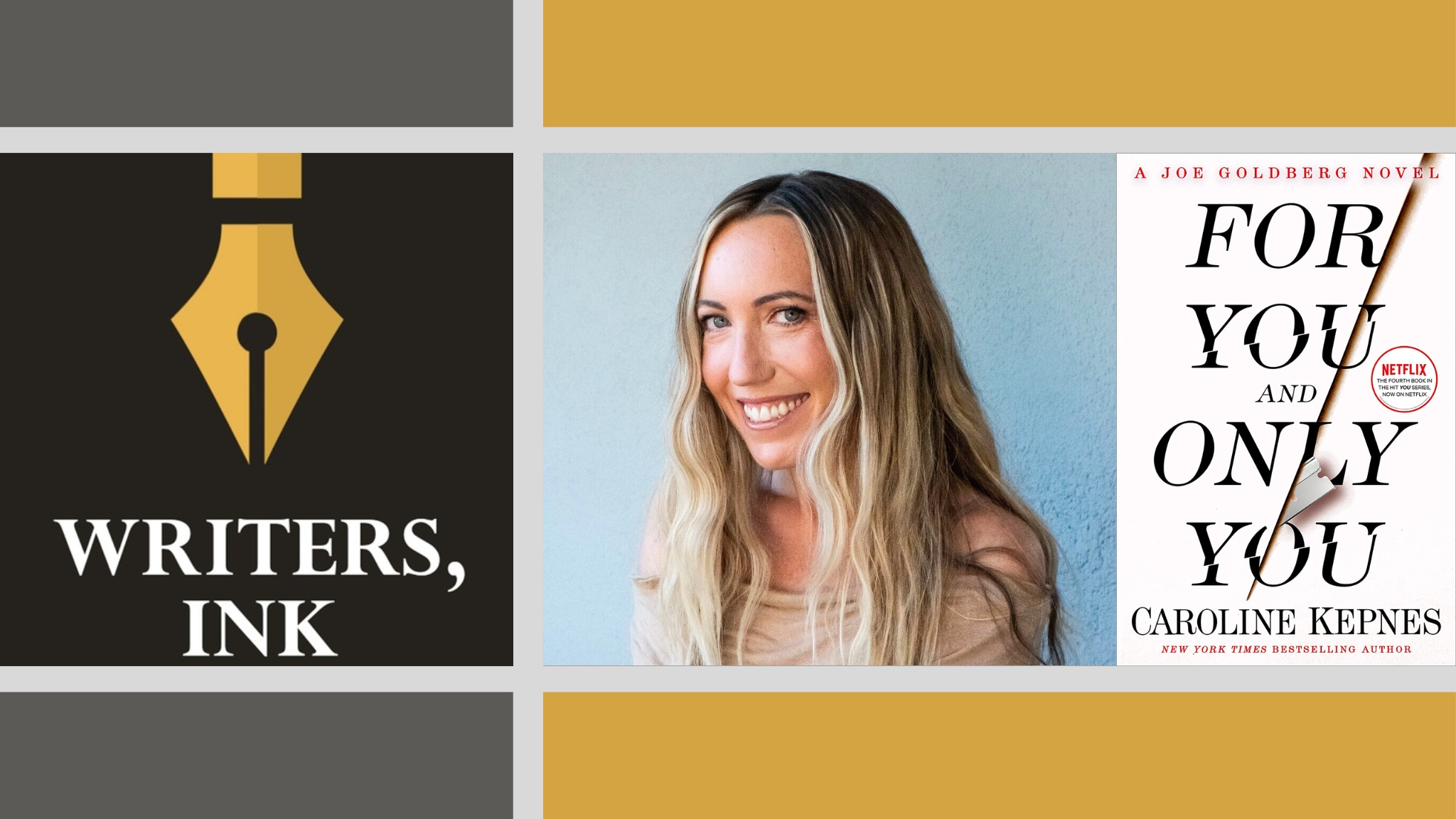 Writers Ink Podcast: Caroline Kepnes on What It’s Like to Have a Hit Netflix Show Based on Her YOU Series