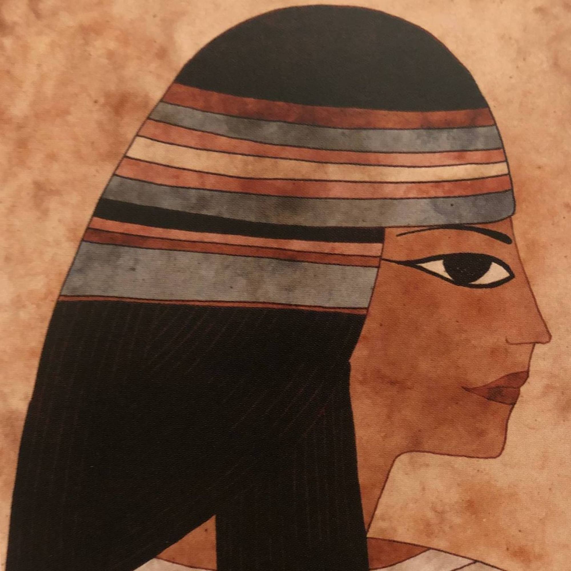 An Ancient Egyptian woman wearing kohl