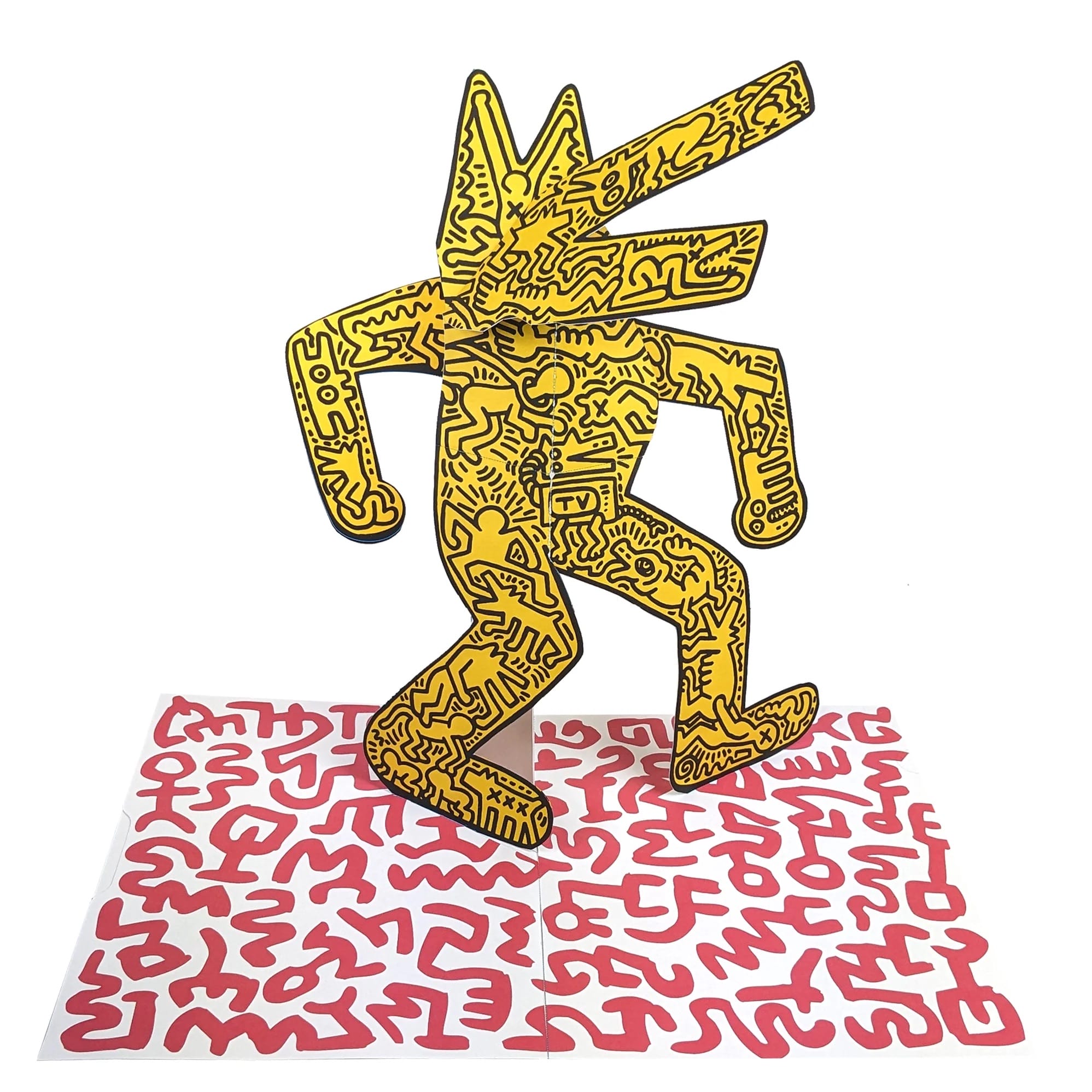 Iconic Artworks by Keith Haring Pop Up in a Vibrant New Book — Colossal Iconic Artworks by Keith Haring Pop Up in a Vibrant New Book — Colossal