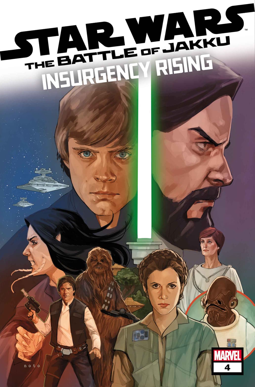 Comic book cover for Star Wars: The Battle of Jakku – Insurgency Rising (part 4).