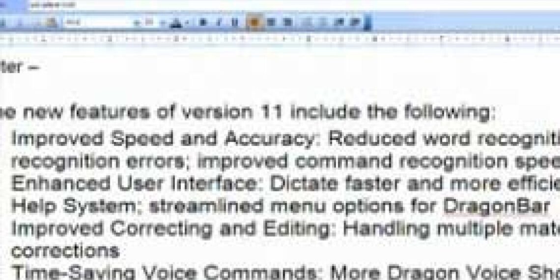 Voice recognition software: Report-writing without the writing