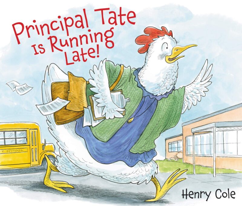 Cover of children's book Principal Tate is Running Late