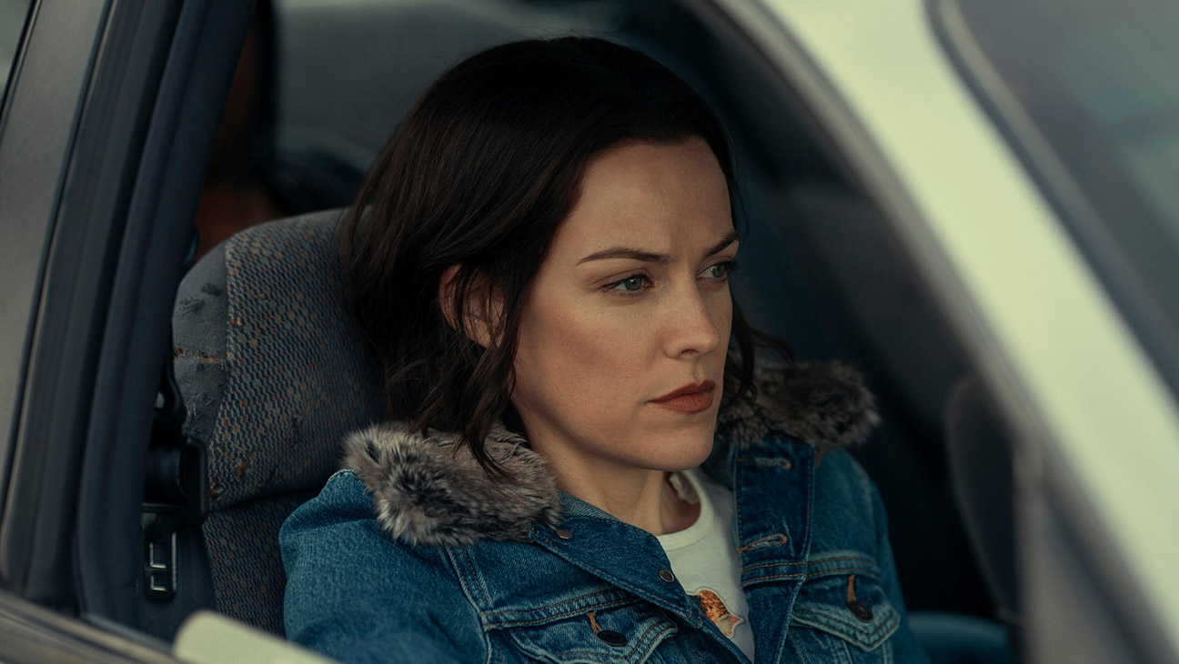 Under The Bridge, Rebecca (Riley Keough), shown.