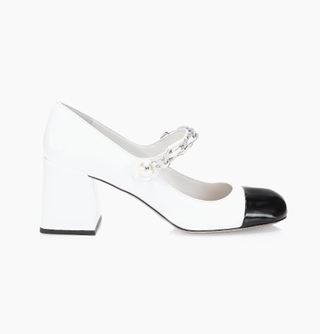 Miu Miu Patent Leather Square-Toe Mary Jane Pumps