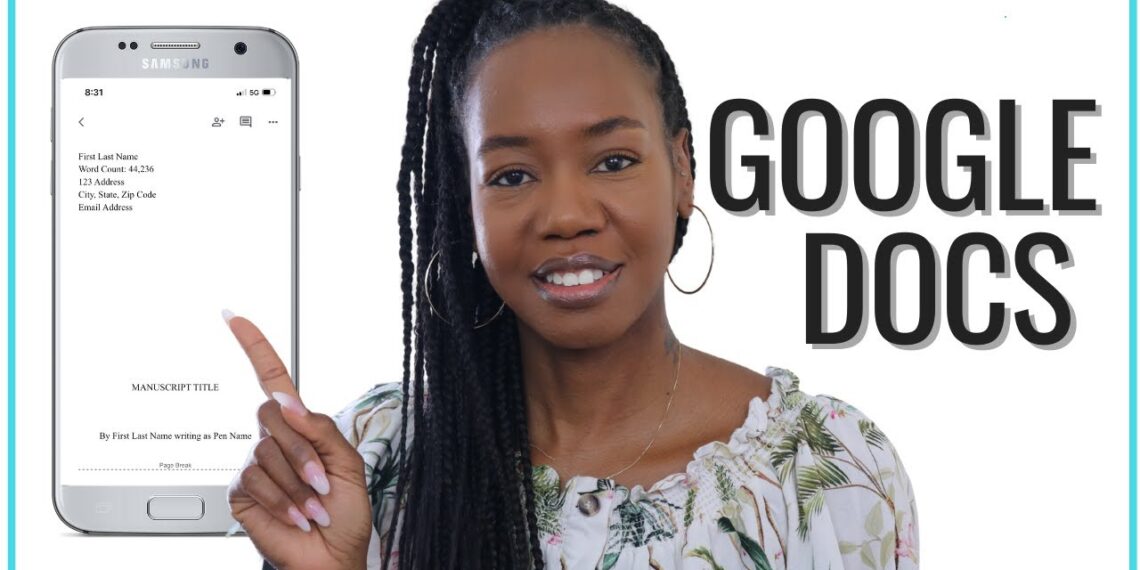 How To Write A Book On Your Phone Using Google Docs