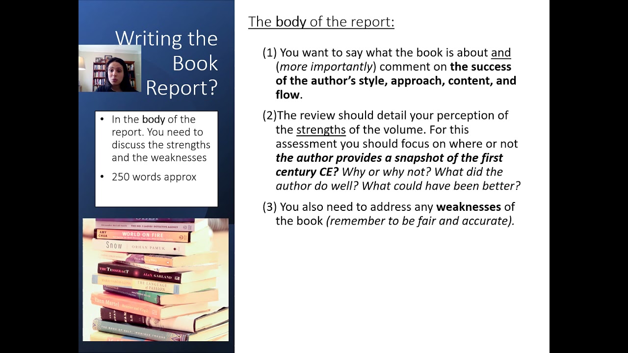 How to Write a Book Report How to Write a Book Report