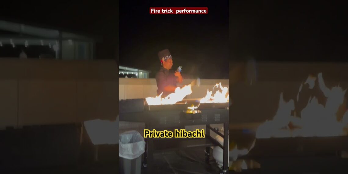 Fire trick performance, write in comment if you want to book us #chkchkboom #shorts