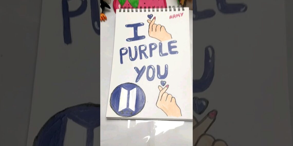 BTS related art 💜💜 #artsandcrafts #bts #btsarmy #btsshorts