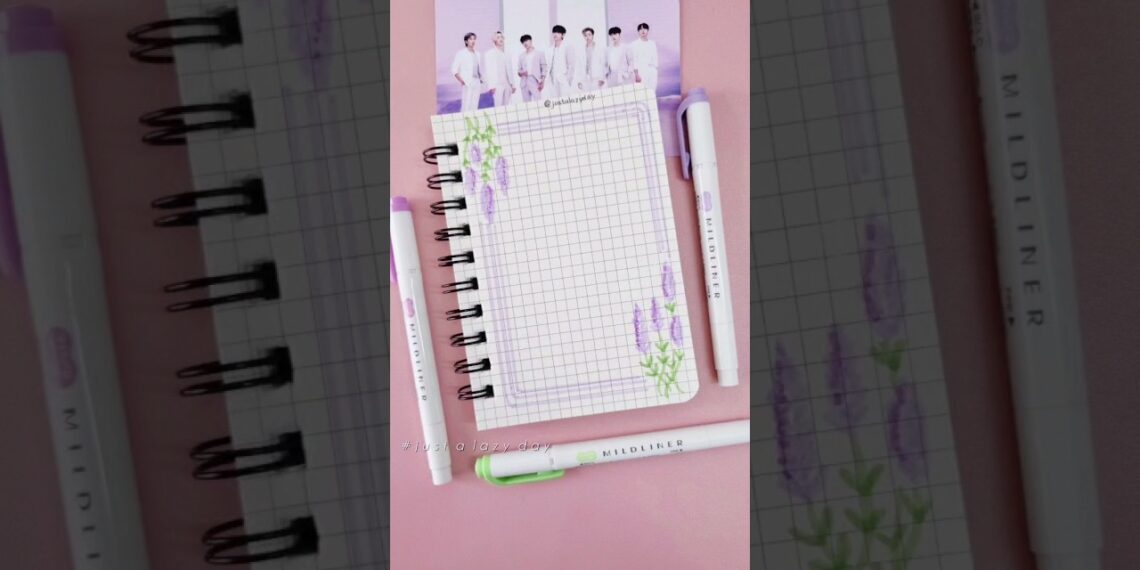 easy border design 💜 #shorts #bts #10yearswithbts #justalazyday