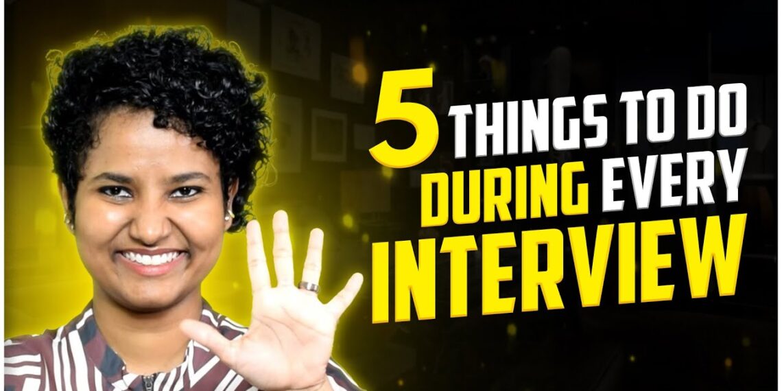 5 things to do DURING every Interview #shorts