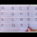 How to write Capital Letters/ABCD Alphabets/Capital Letters Abcd writing/ABCD Capital Letter