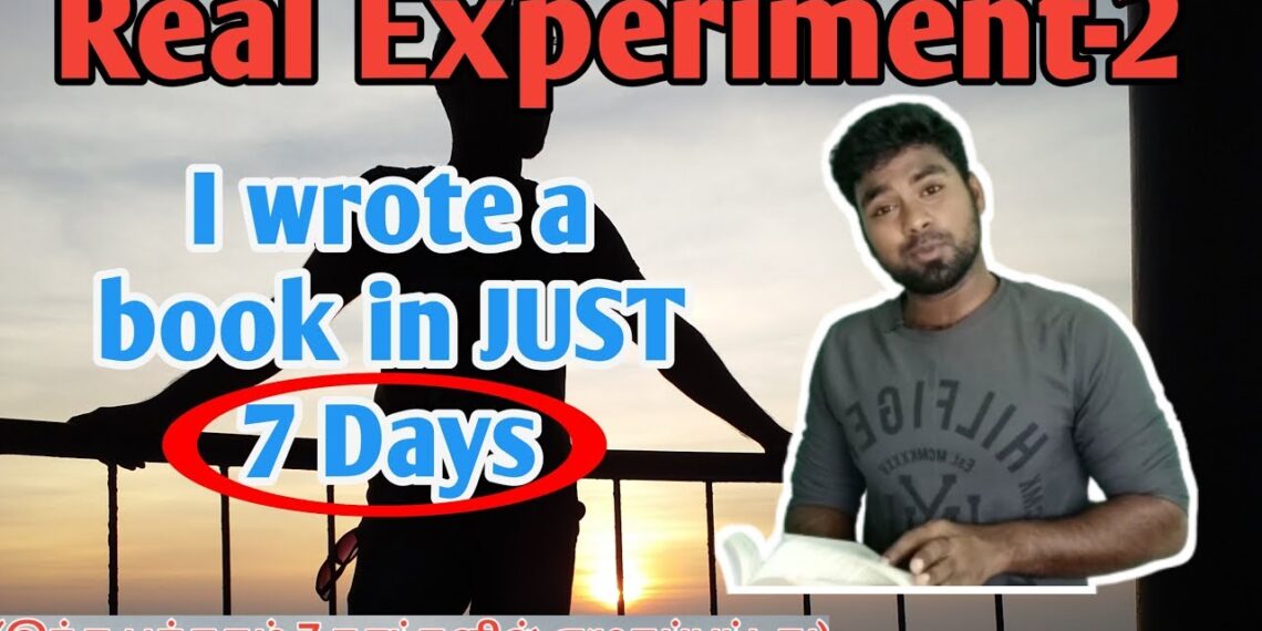 How To write a Book | Tamil | Experiment-2