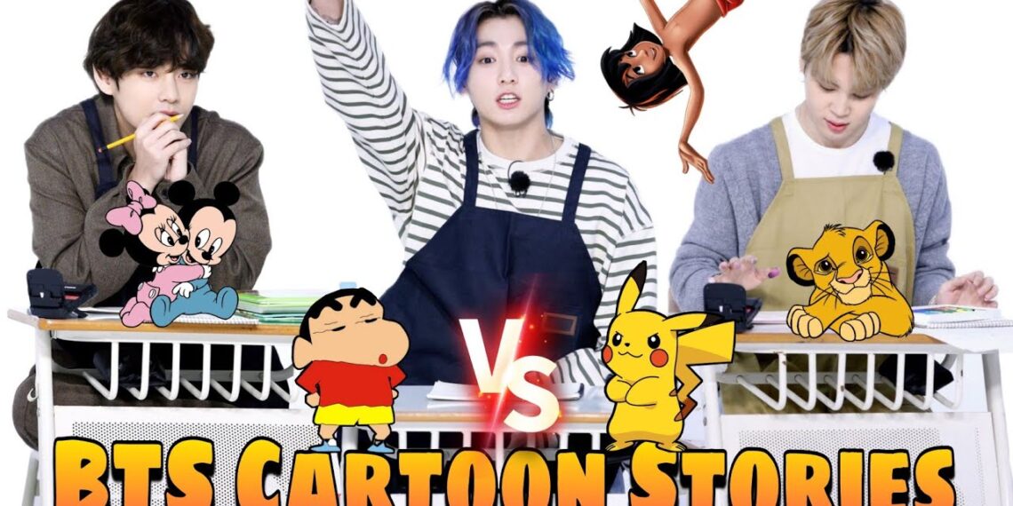 BTS Cartoon Stories // Hindi Dubbing // run bts ep 143 // Part 1
