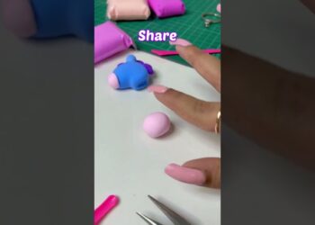 Cutest BTS Keychain DIY 💜 #shorts #shivangisah #diy #youtubeshorts #youtubepartner  @ShivangiSah7