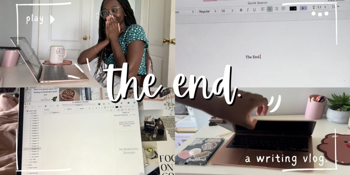 finishing my book!!📖 // writing vlog